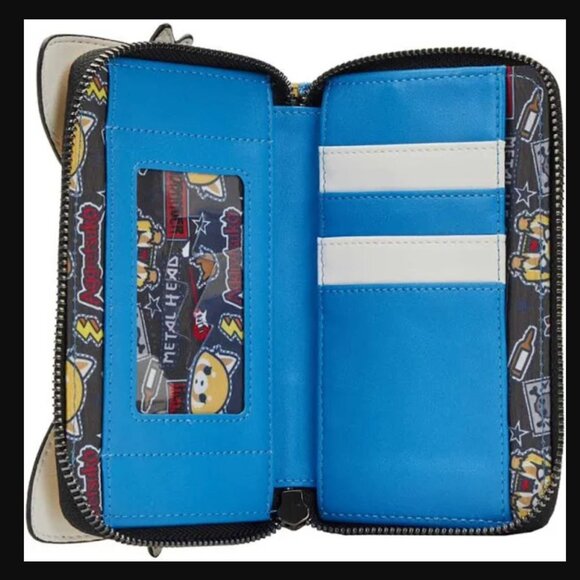 Sanrio Loungefly Aggretsuko Cosplay Zip Around Wallet - Picture 7 of 7
